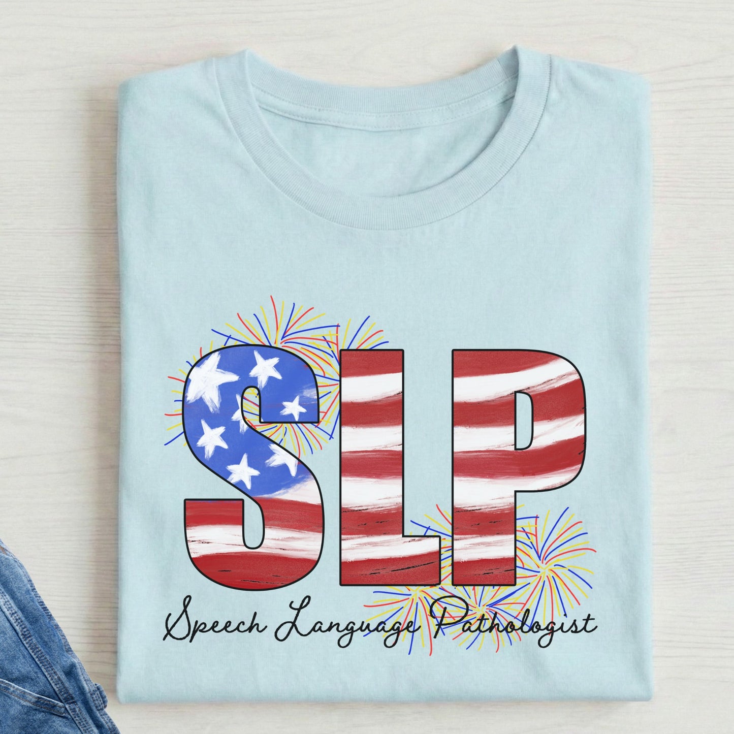 4th of July slp shirt