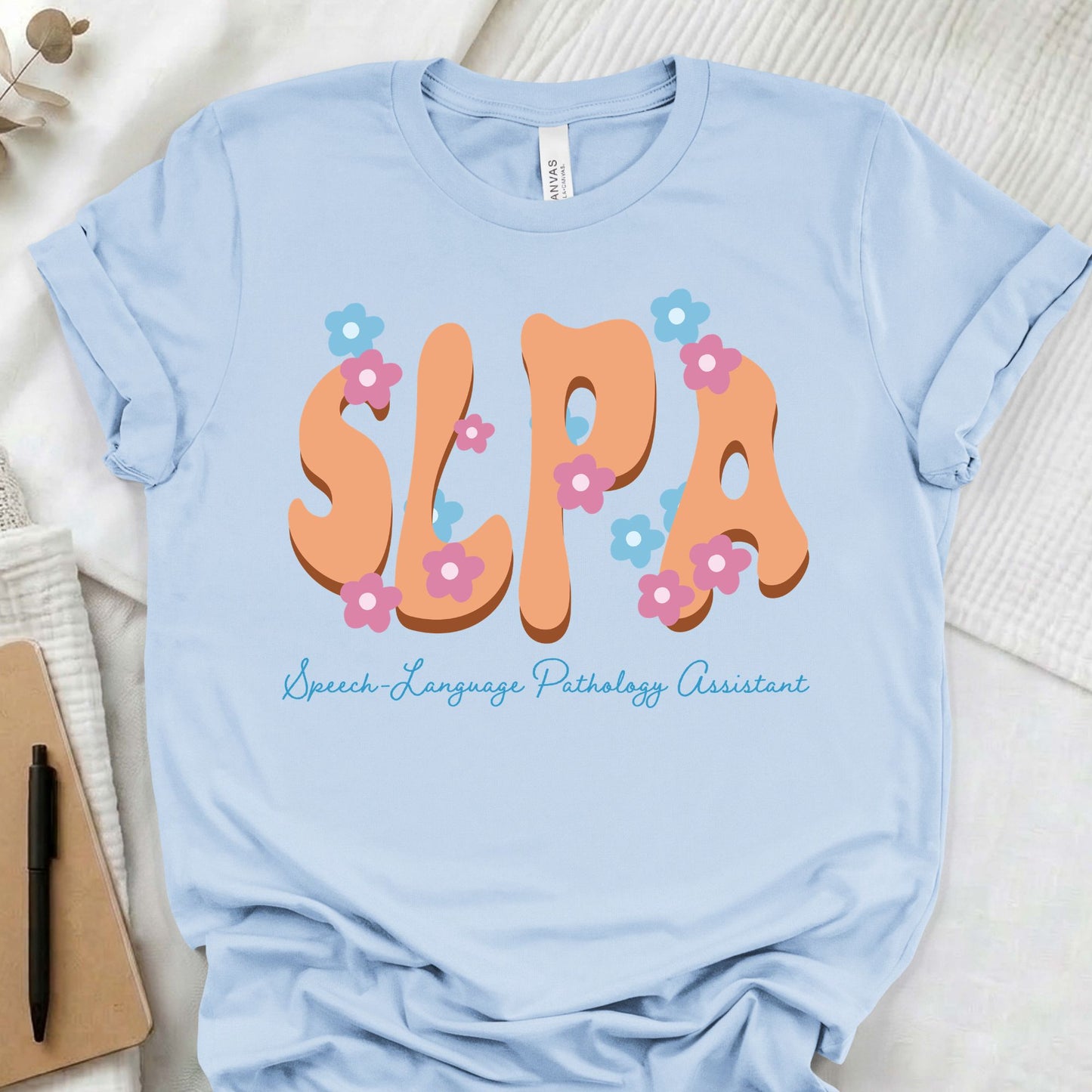 Retro flower SLPA t-shirt