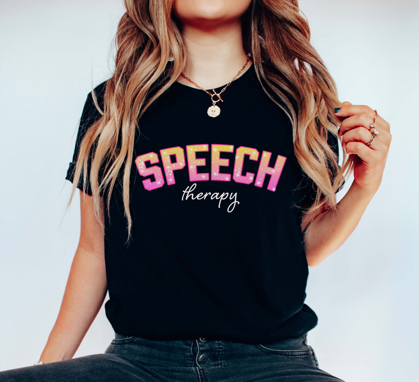 Pink speech therapy shirt