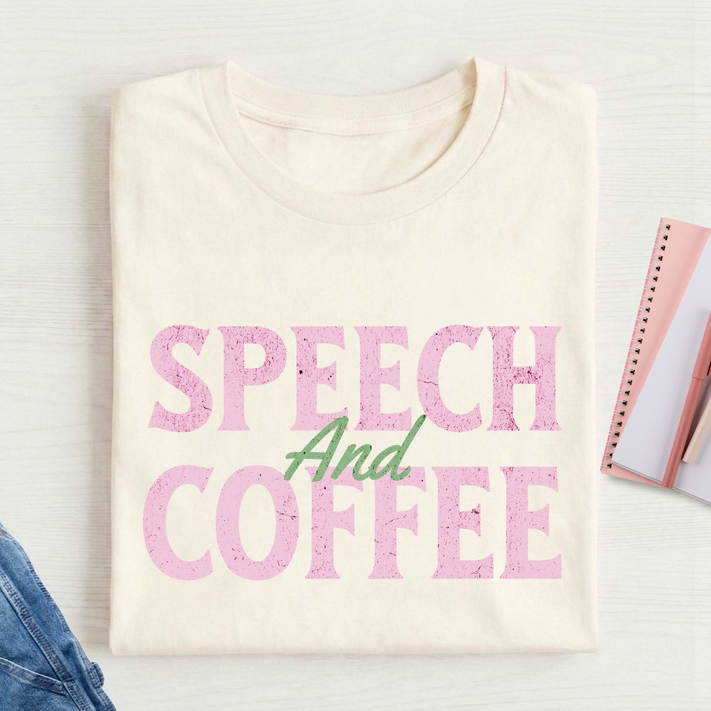 Speech and coffee t-shirt