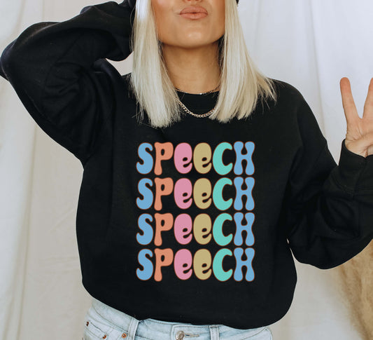 Retro speech Sweatshirt