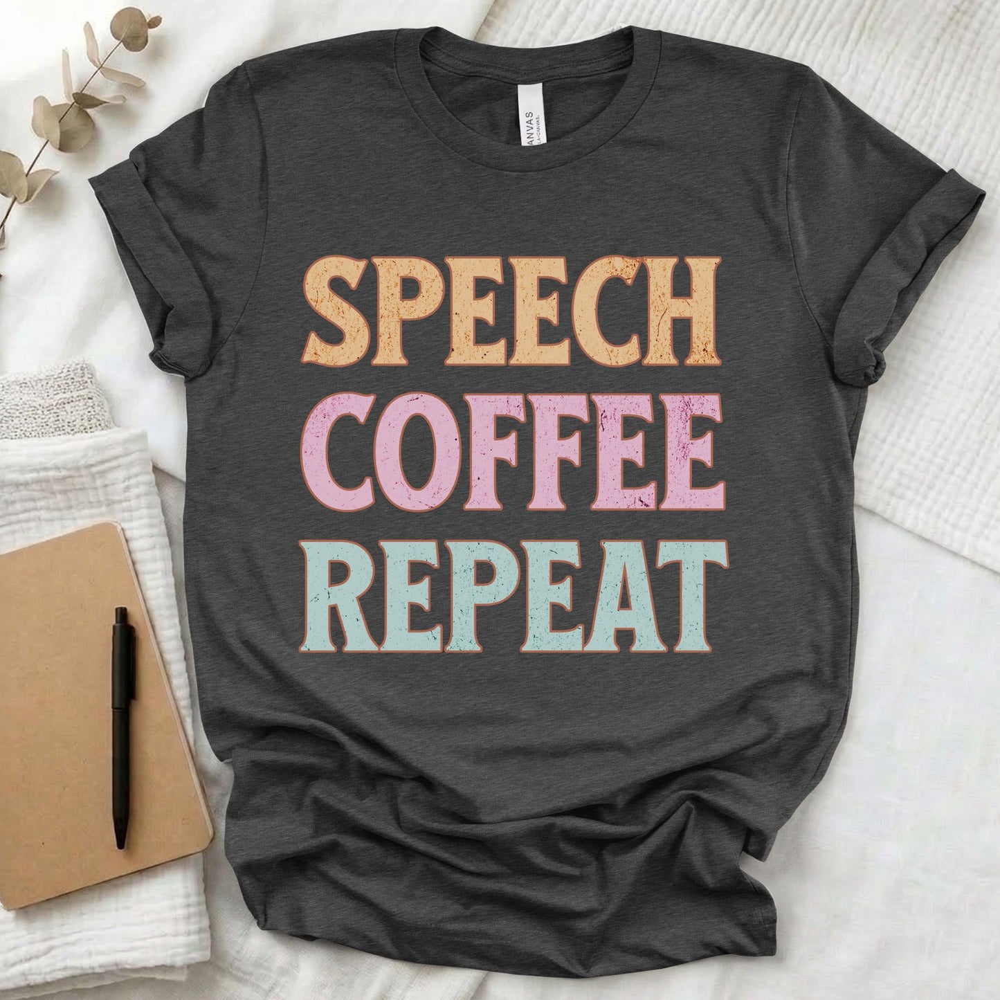 Speech coffee t-shirt