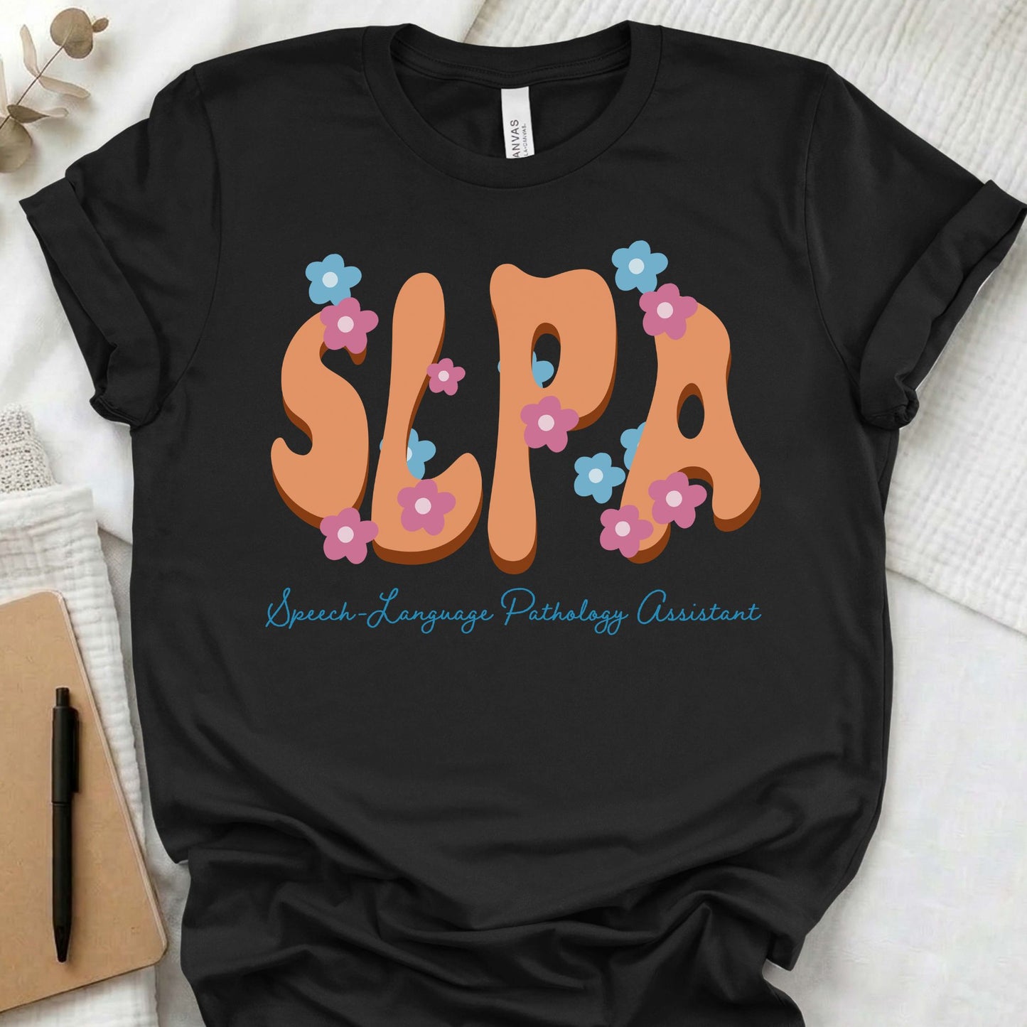 Retro flower SLPA t-shirt