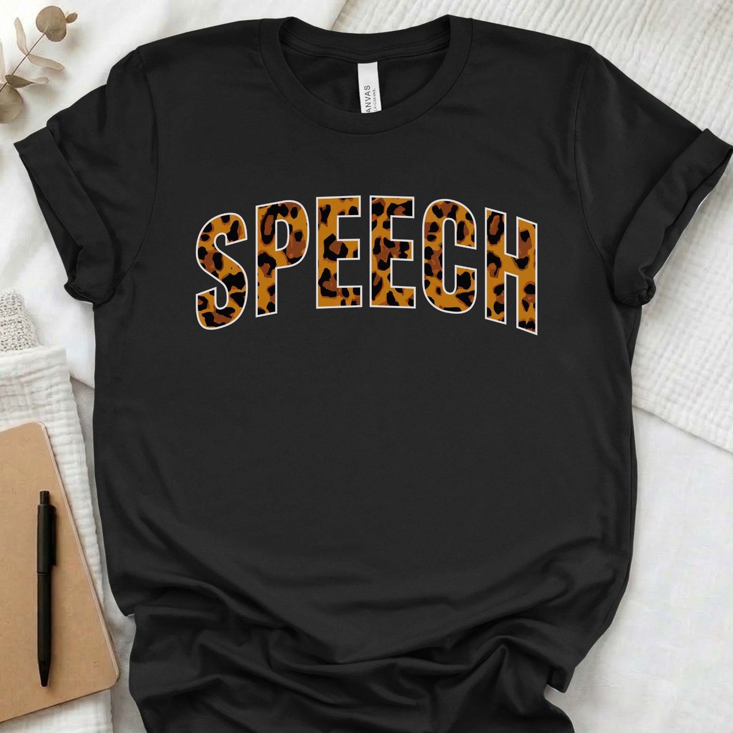 Speech leopard t-shirt