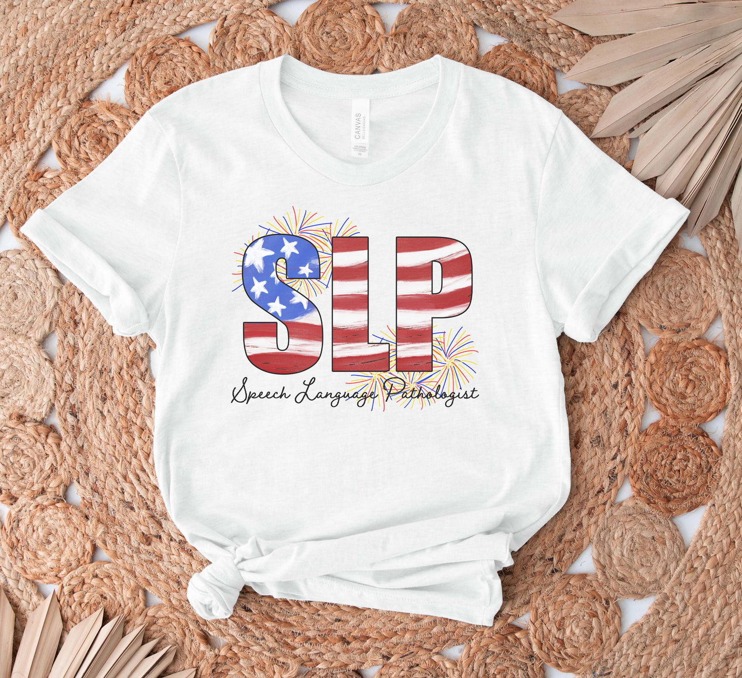 4th of July slp shirt