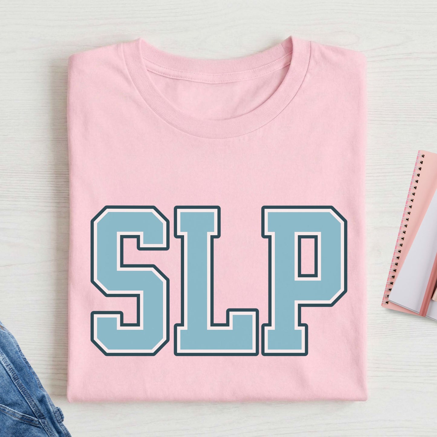 SLP text t-shirt