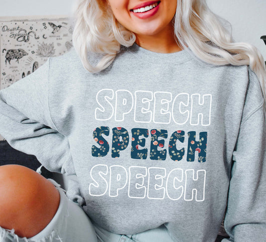 rose Speech Therapy Sweatshirt