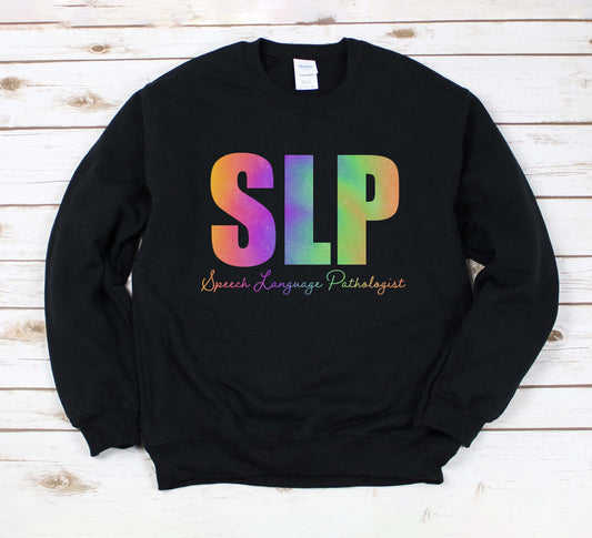colorful Speech Therapy Sweatshirt