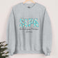 Blue Floral Speech Therapy Sweatshirt