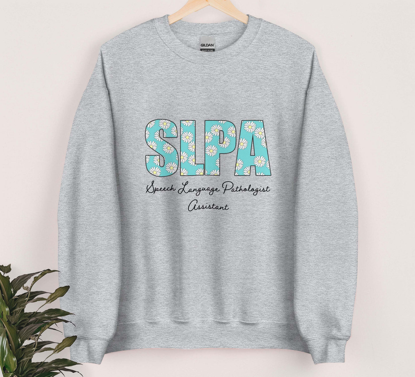 Blue Floral Speech Therapy Sweatshirt