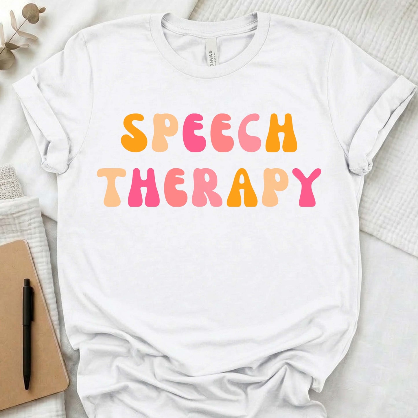 Colorful speech therapy shirt