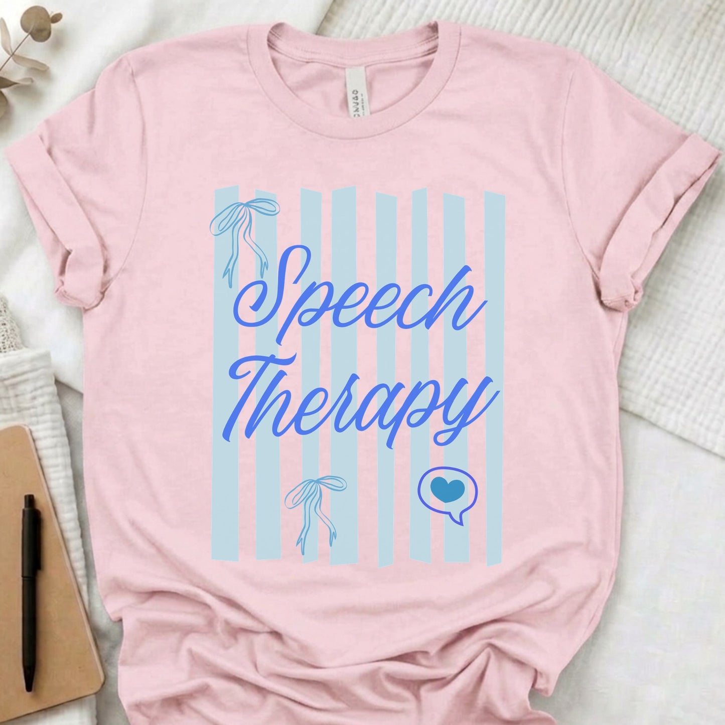 Speech Therapy Retro Striped t-shirt