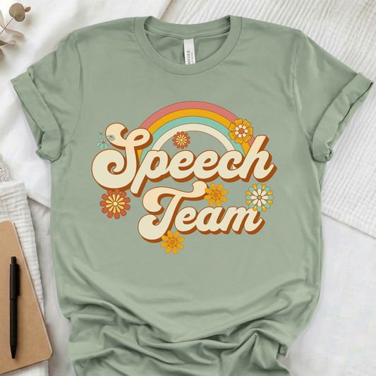 Retro Speech Language Pathologist Team