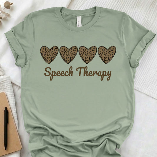 SLP leopard heart t-shirt