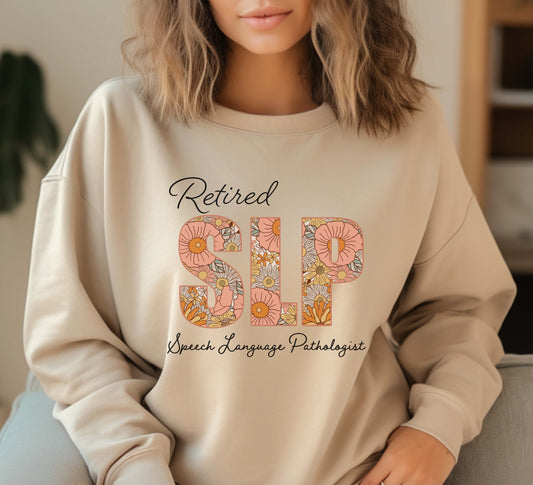 Retro floral Speech Therapy Sweatshirt