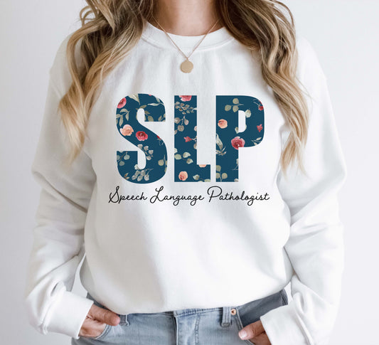 Floral Speech Therapy Sweatshirt
