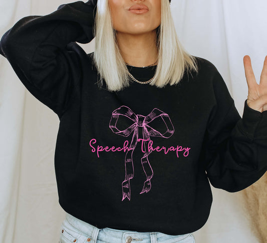Pink bow Sweatshirt