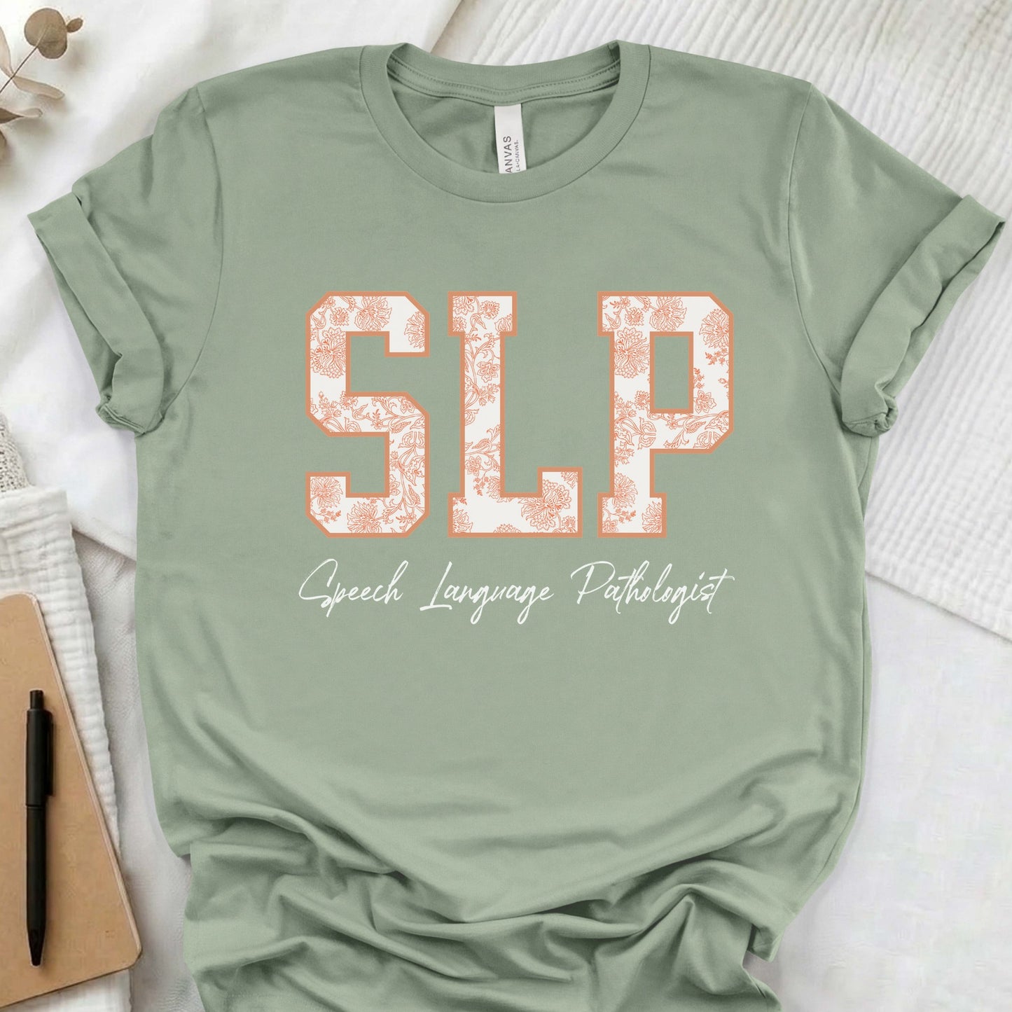 SLP floral pattern t-shirt