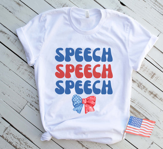 4th of July slp shirt