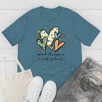 Fall heart slp t-shirt