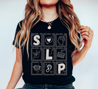 cute stamp slp t-shirt