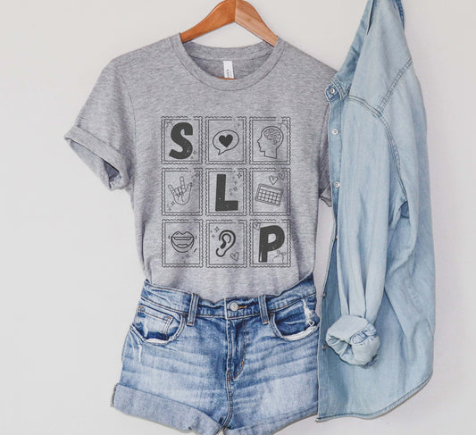 stamp speech t-shirt