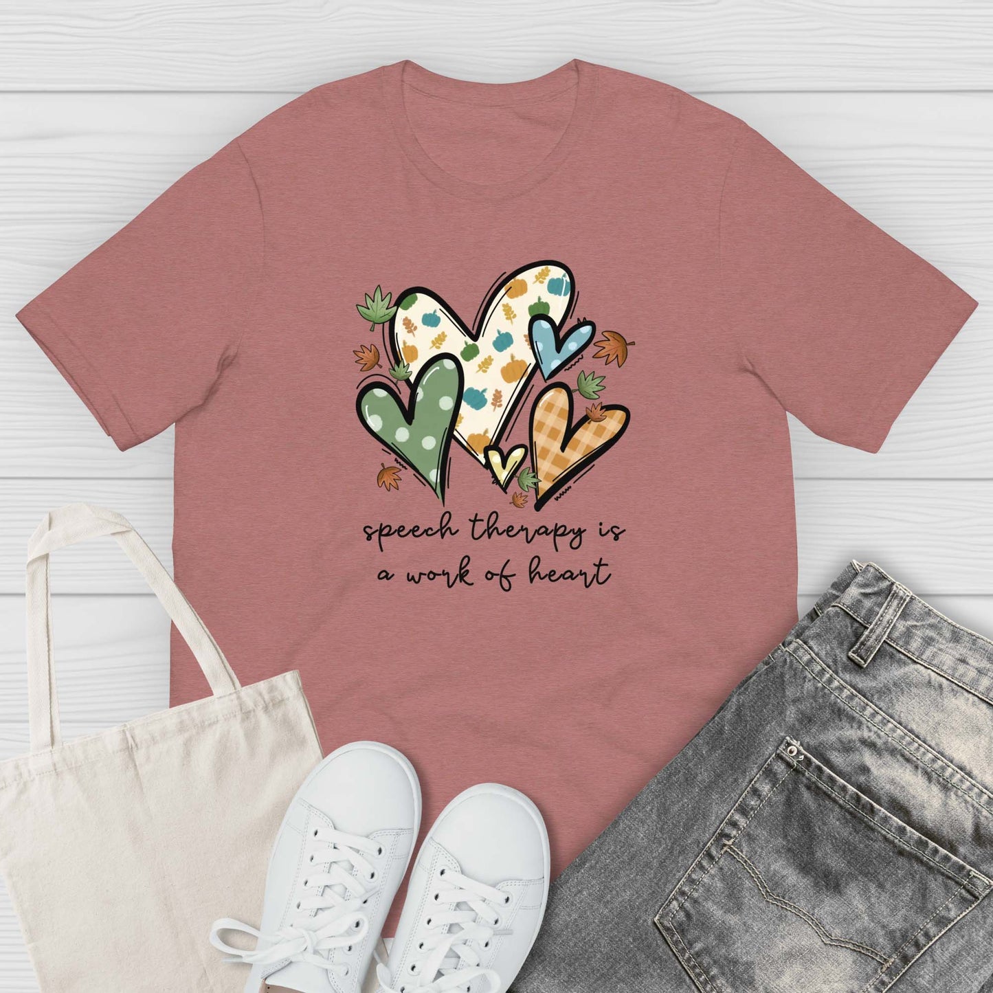 Fall heart slp t-shirt