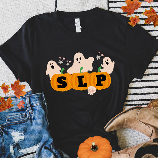 Boo pumpkin slp t-shirt