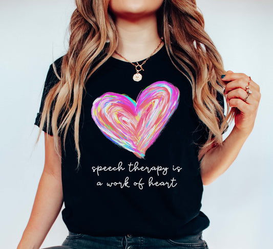 SLP heart t-shirt