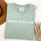 speech team heavyweight t-shirt