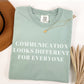 Communication SLP heavyweight t-shirt