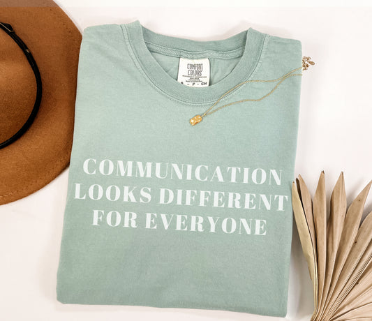 Communication SLP heavyweight t-shirt