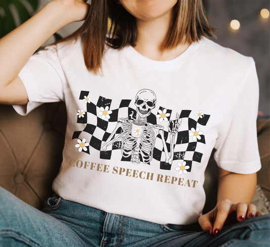 coffee speech t-shirt