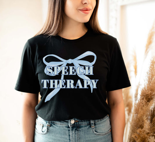 blue bow SLP t-shirt