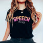 Pink speech therapy shirt