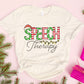 Christmas speech therapy t-shirt