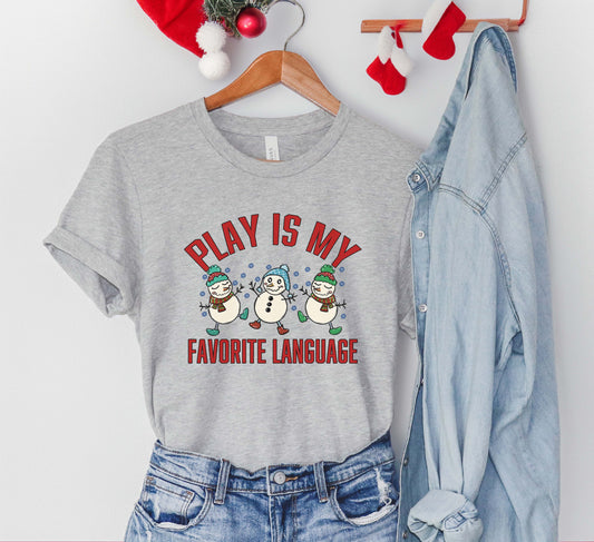 Christmas speech therapy t-shirt