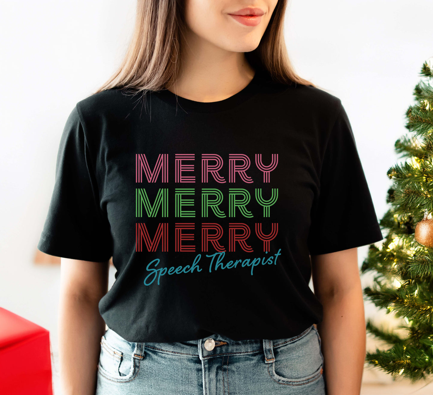 Christmas speech therapy t-shirt