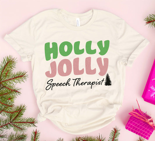 Christmas speech therapy t-shirt