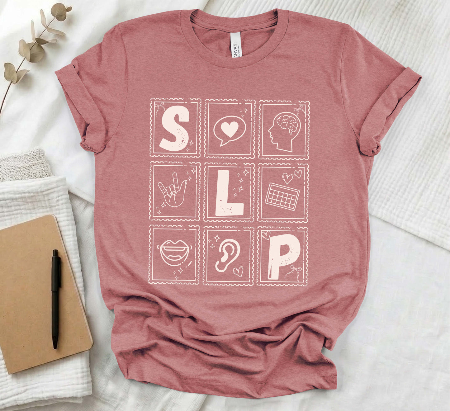cute stamp slp t-shirt