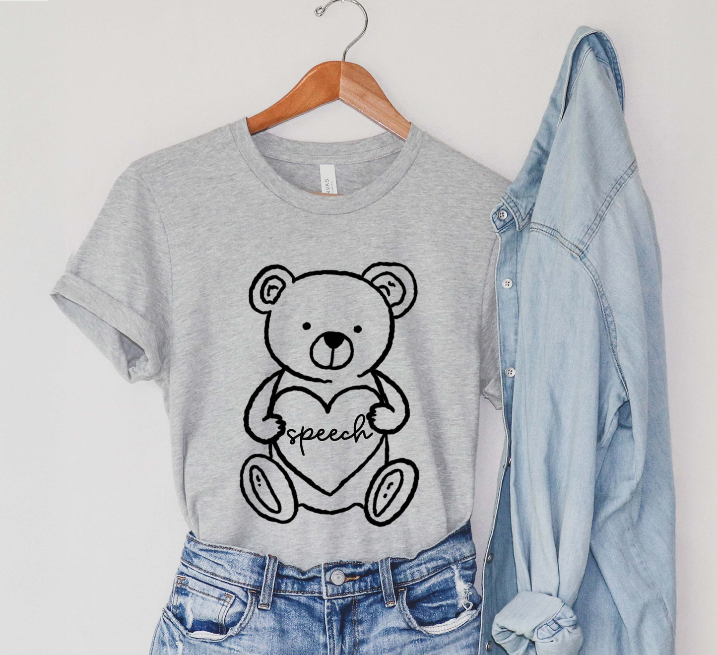 Bear heart SLP t-shirt