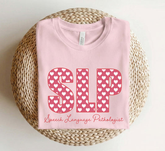Red heart SLP t-shirt