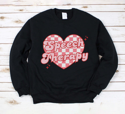 SLP retro heart Sweatshirt