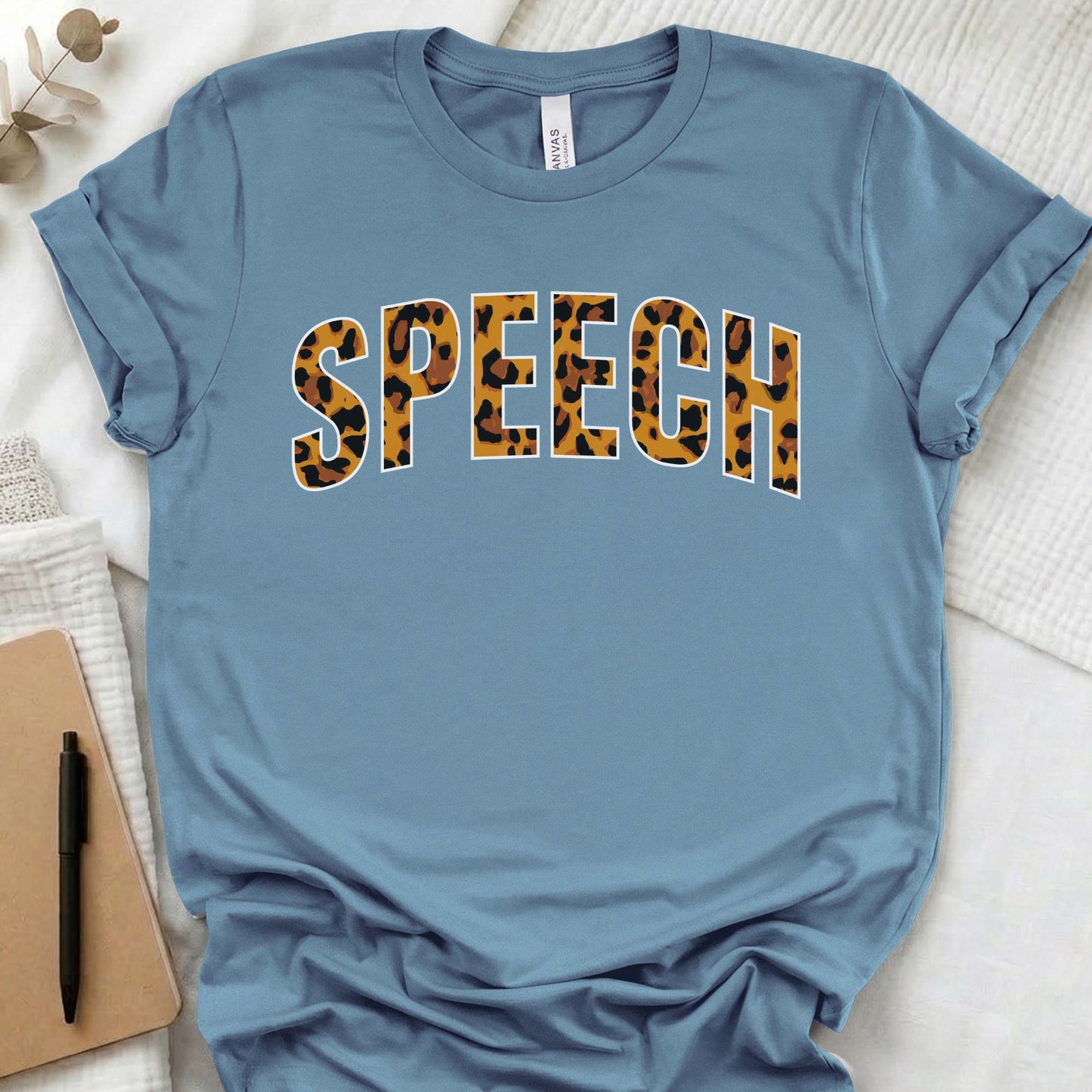 Speech leopard t-shirt