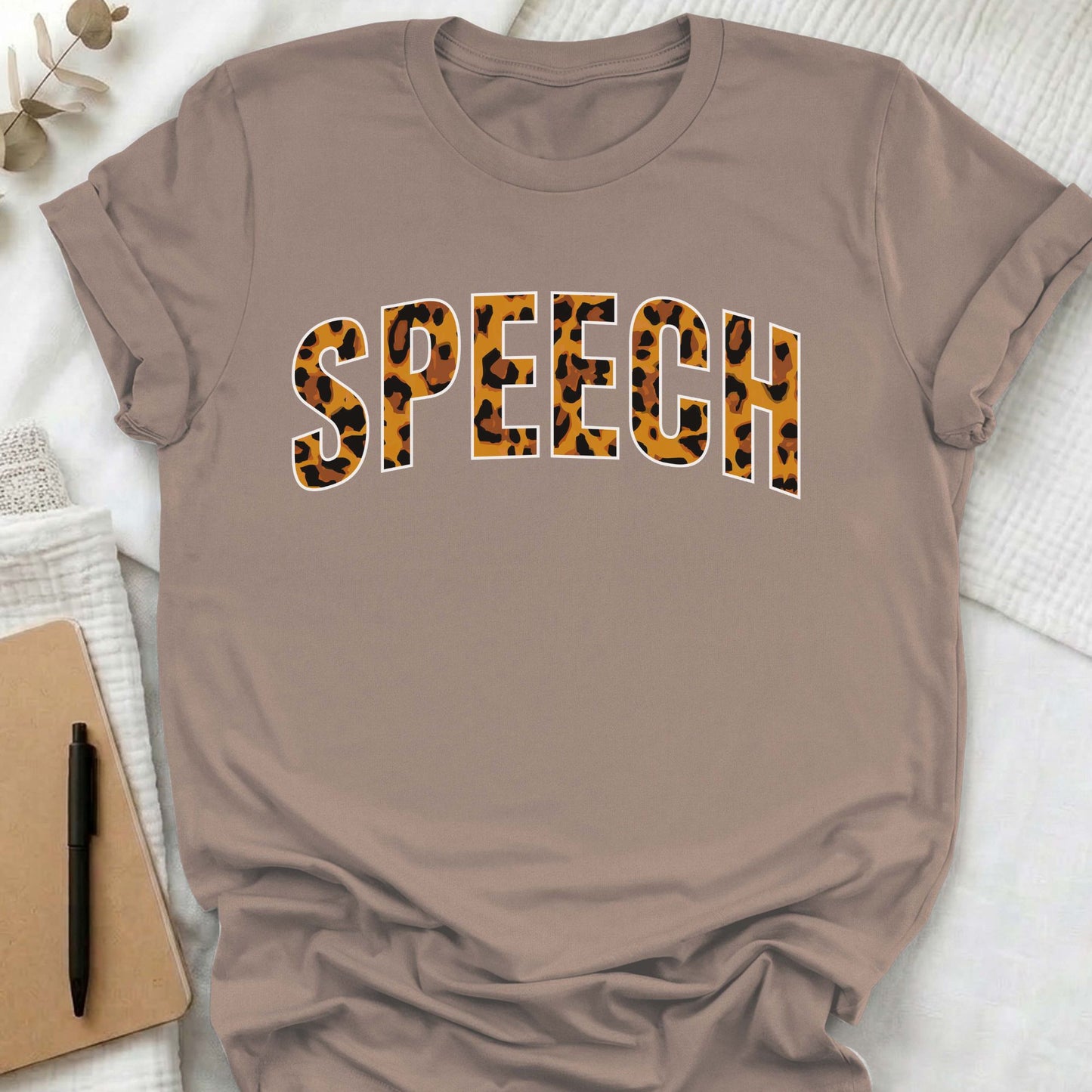 Speech leopard t-shirt