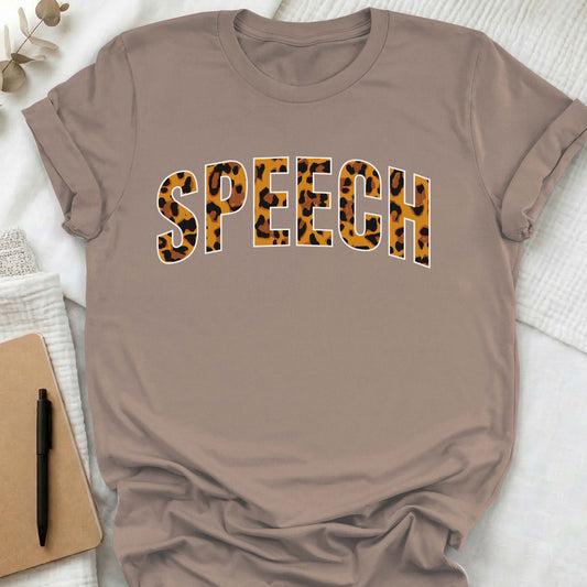 Speech leopard t-shirt