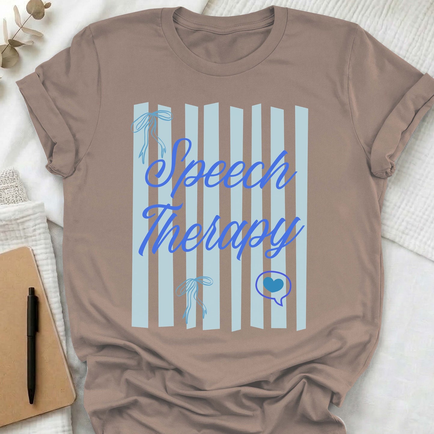 Speech Therapy Retro Striped t-shirt