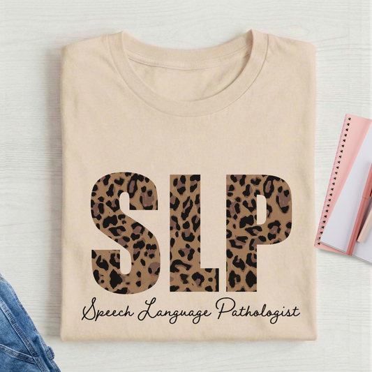 Leopard Speech Therapy Shirt