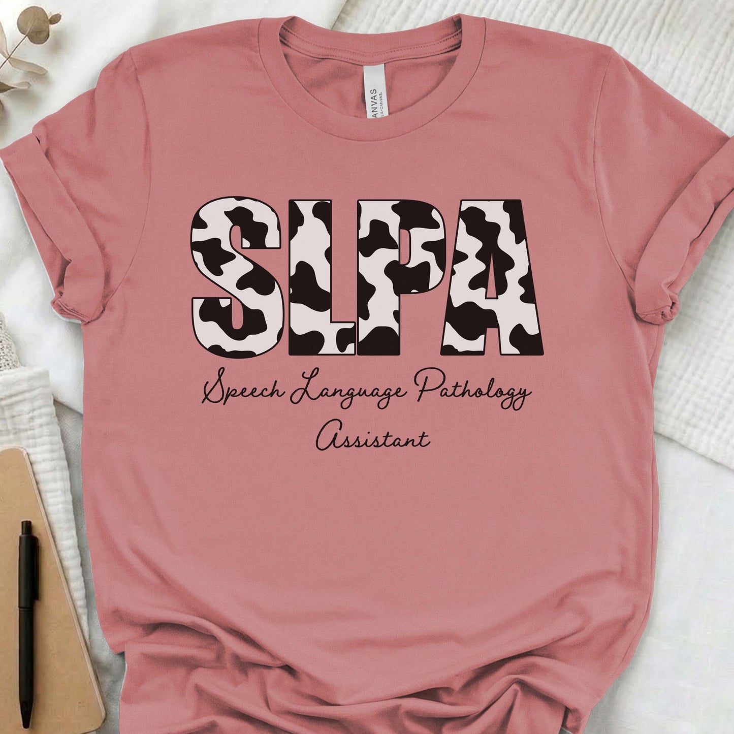 Cow print SLPA t-shirt