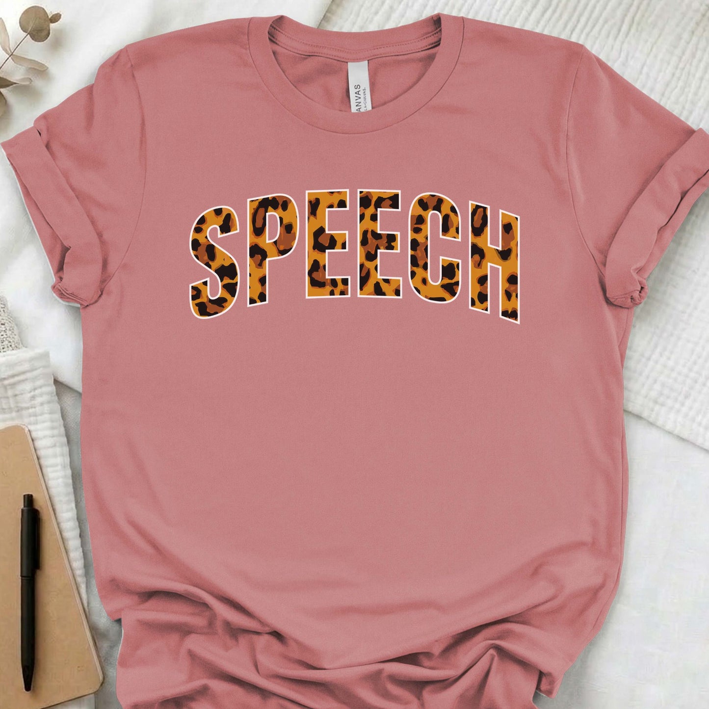 Speech leopard t-shirt